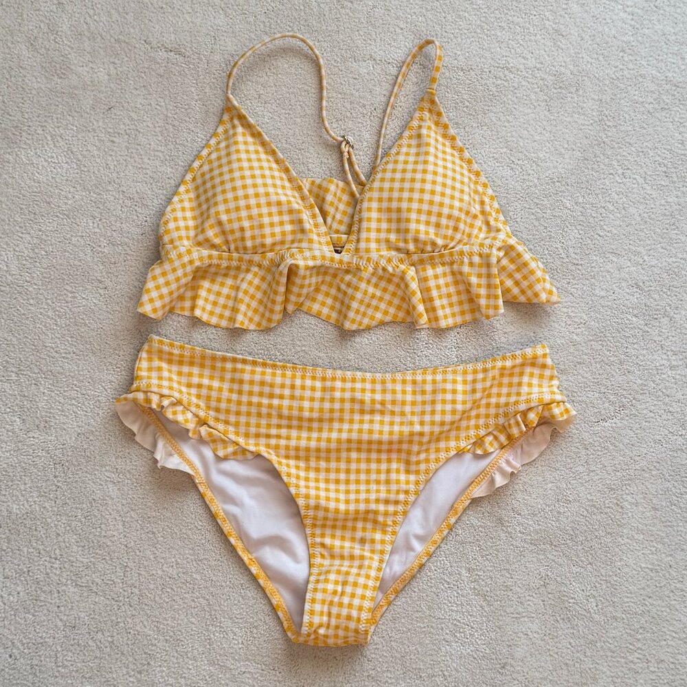 Yellow Ruffle Bikini